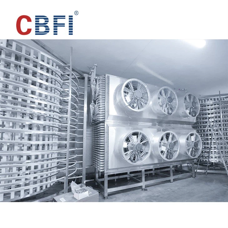 Iqf Freezer Blast Spiral Freezer สำหรับการอบขนมปัง