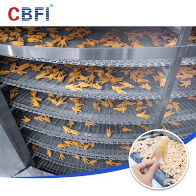 Iqf Spiral Freezer เครื่องแช่แข็งด่วน